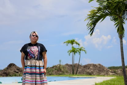 Amber Sanders, embajadora de la Reserva Miccosukee, el 21 de agosto.