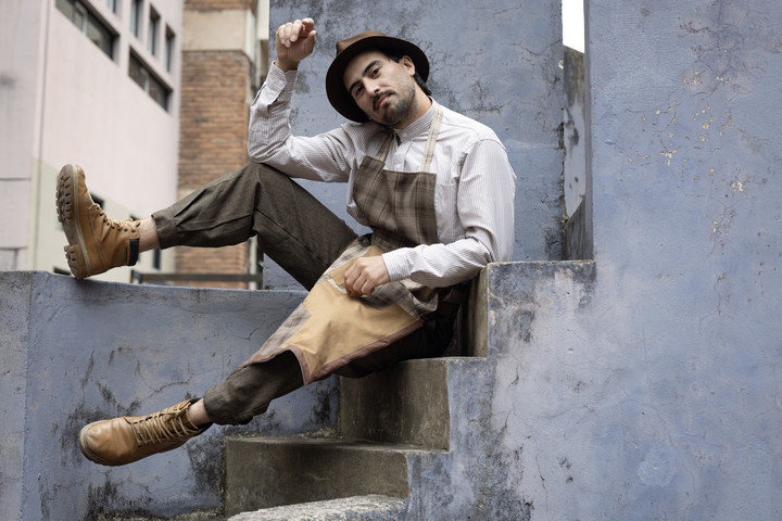 Jeremías Vizcaino bailó con Malevo, en el Gran Rex. Cree que el público no entendió su coreografía, porque se burlaba de los números que había visto antes. Foto: Victoria Gesualdi 