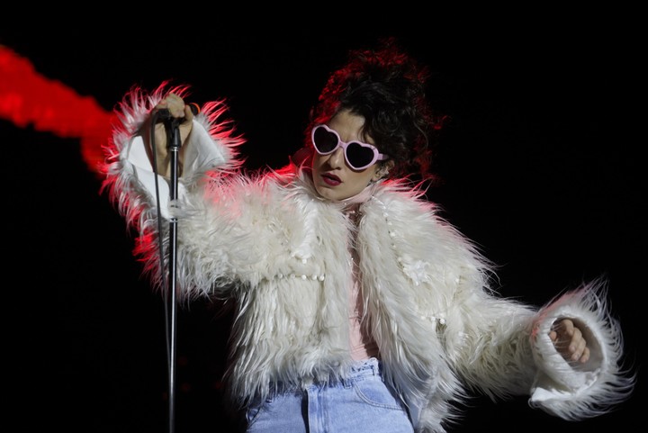 Marilina Bertoldi en su show del festival Lollapalloza. Foto Emmanuel Fernández