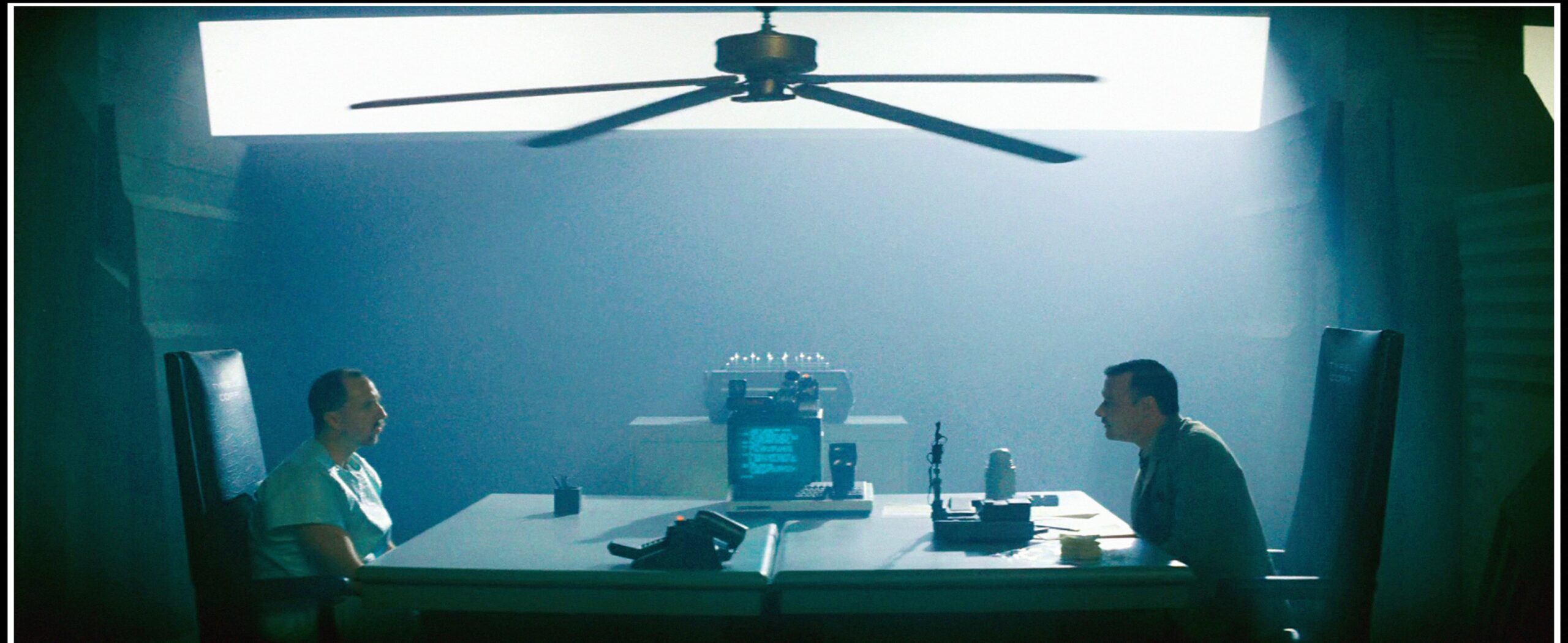 Un fotograma de la escena de la prueba Voight-Kampff en 'Blade Runner'.