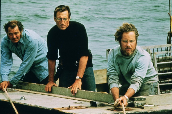 Shaw, Scheider y Dreyfuss. El autor de la novela quería a McQueen, Redford, Newman.