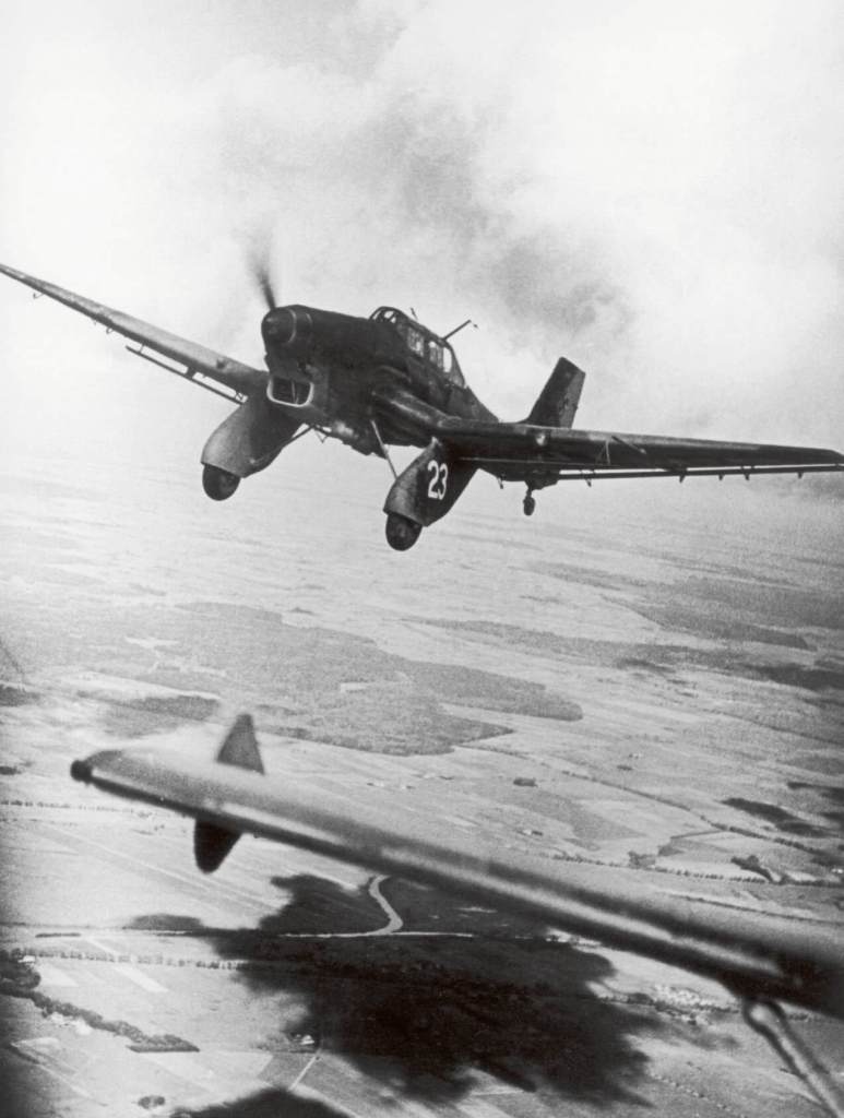 Vuelo rasante de un Junkers Ju 87 o Stuka