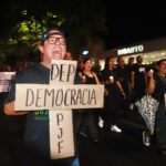 Protesta del Poder Judicial en Chiapas