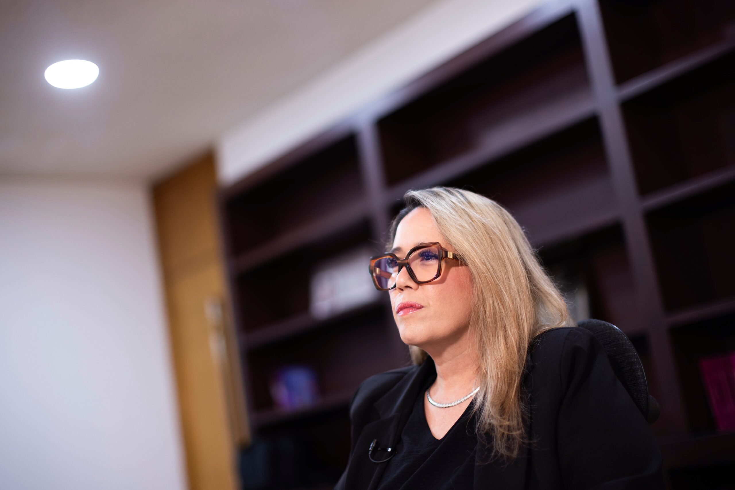 Frida Gómez Puga durante una entrevista en su oficina, el 27 de agosto.