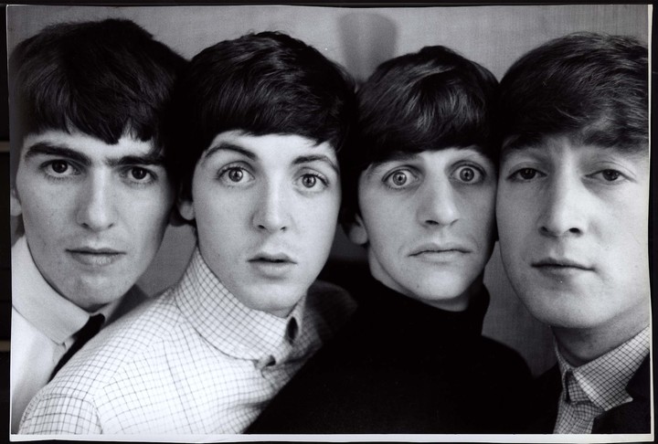 Paul Mccartney, Ringo Starr, John Lennon yGeorge Harrison con el característico corte de pelo de sus comienzos.