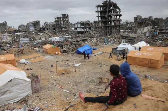 Edificios en ruinas en Gaza