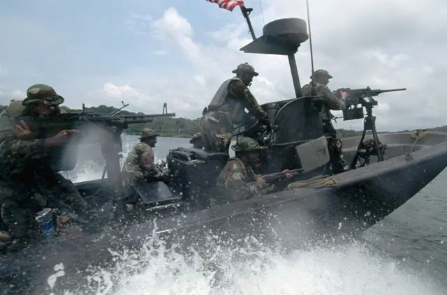 Navy Seals en un entrenamiento en Panamá