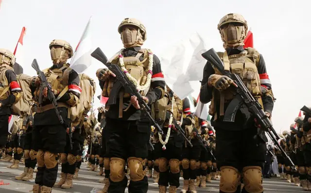 Fuerzas militares aliadas de los hutíes