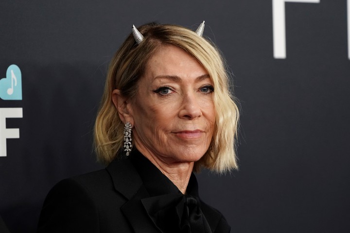 Kim Gordon, la bajista de Sonich Youth que será invitada de St. Vincent en su show en la Argentina. Foto: AP/Jordan Strauss