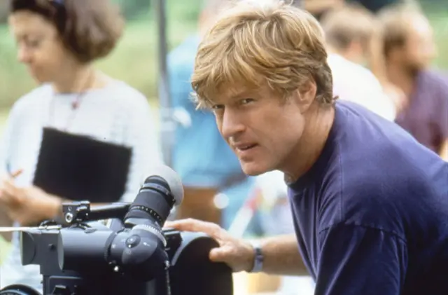 Redford detrás de cámara.