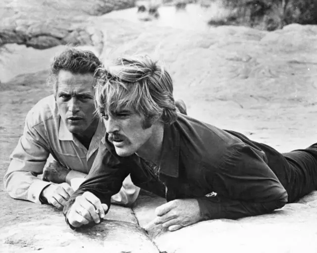 Robert Redford (a la derecha) y Paul Newman.