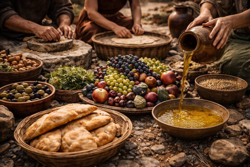 Algunos de los alimentos que consumían los antiguos sirios en esta zona