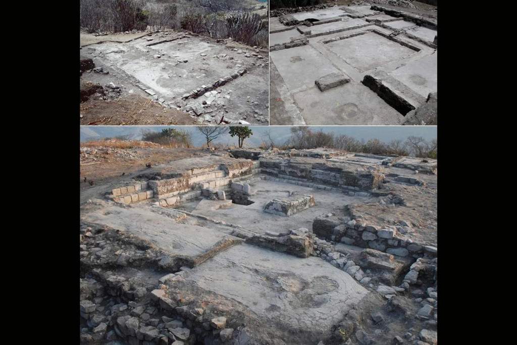 Tres viviendas excavadas del periodo Clásico (aprox. 550–750 d.C.) en El Palmillo, en el valle de Oaxaca (México)