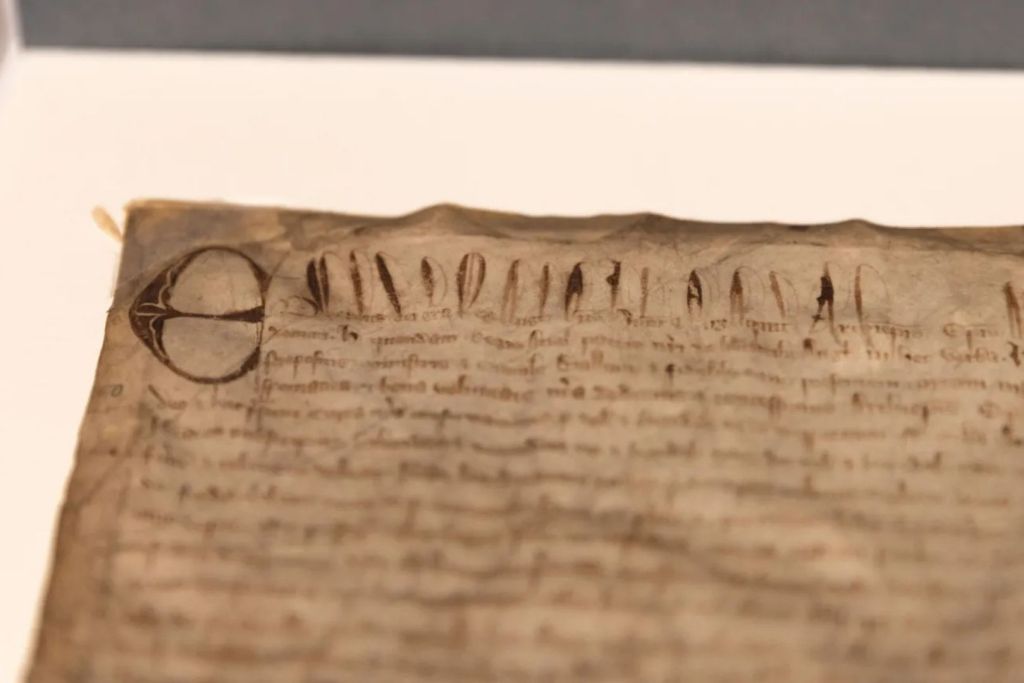 La redacción y el orden de las palabras del manuscrito HLS MS 172 coincidían perfectamente con los ejemplares originales de la carta emitidos en el año 1300