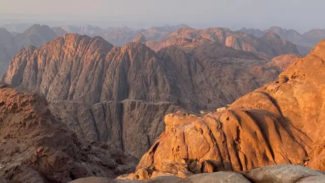 Vista de las montañas en el Sinaí
