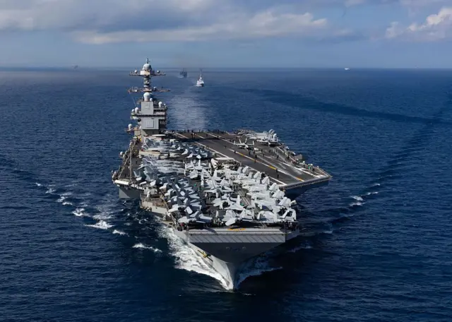 El portaaviones USS Gerald Ford.