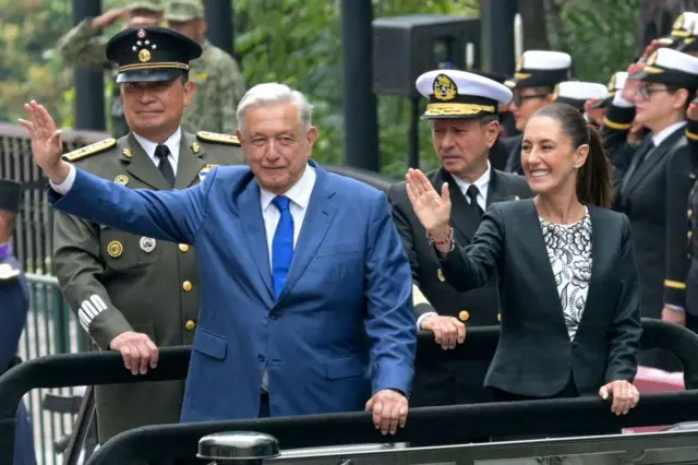 López Obrador y Sheinbaum 