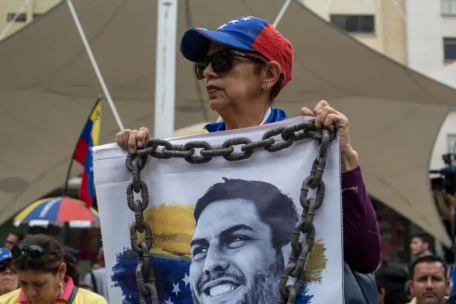 Protestas por la liberación de Juan Requesens.