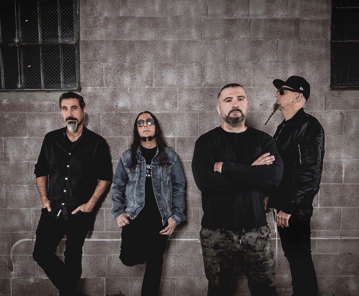 System of a Down llega por tercera vez al país y tocará en el estadio de Vélez. Foto: Prensa