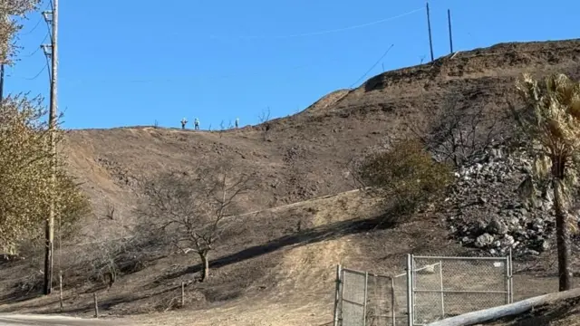 trabajadores en el cañón de Temescal