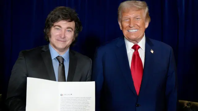 Milei y Trump este martes en Nueva York.
