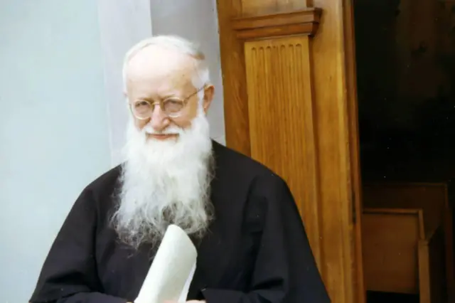 Retrato de José Kentenich tomado en su exilio en EE.UU.