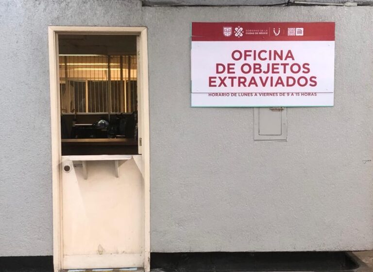 Oficina de objetos extraviados del Metro de CDMX