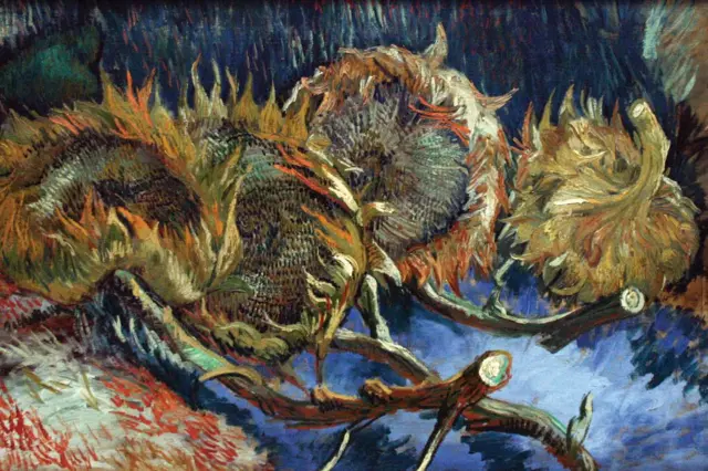 Cuatro girasoles convertidos en semillas, de Vincent Van Gogh