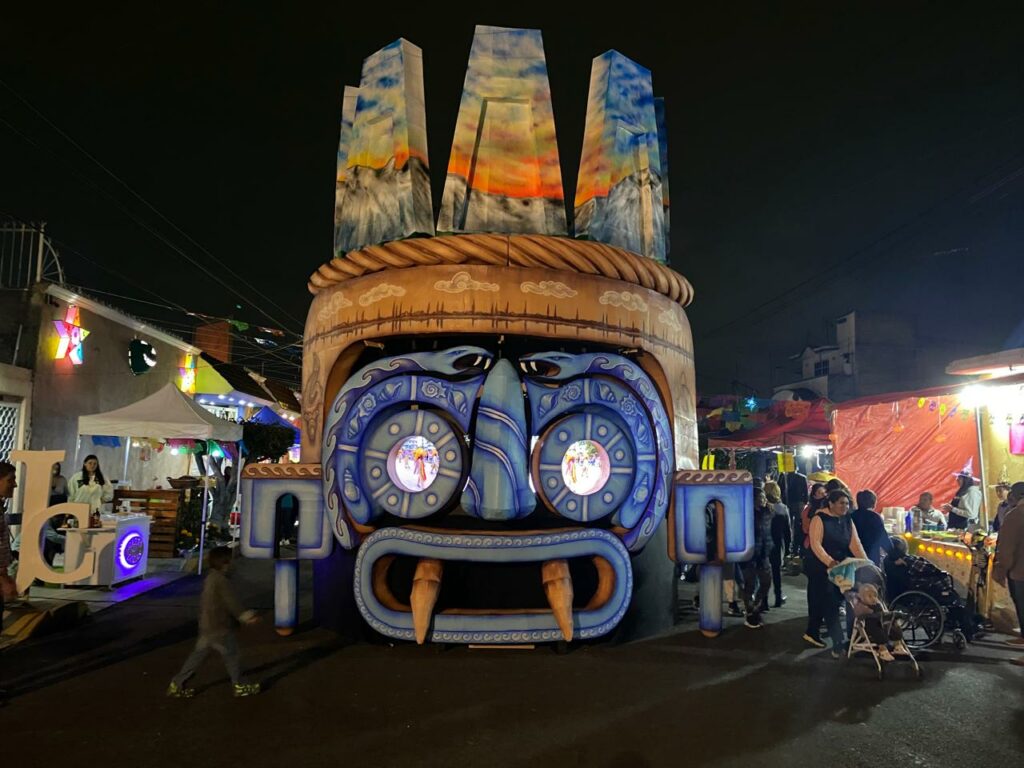 Calaveras gigantes de Tláhuac