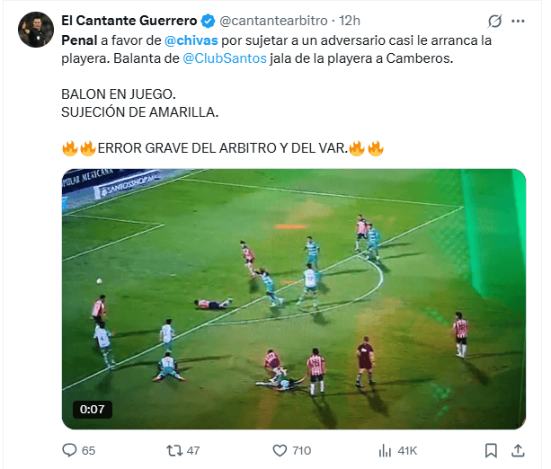 Denuncias a través de X por parte de aficionados de Chivas contra el arbitraje del presente torneo Apertura 2025 de la Liga MX. X / @cantantearbitro Denuncias a través de X por parte de aficionados de Chivas contra el arbitraje del presente torneo Apertura 2025 de la Liga MX. X / @cantantearbitro