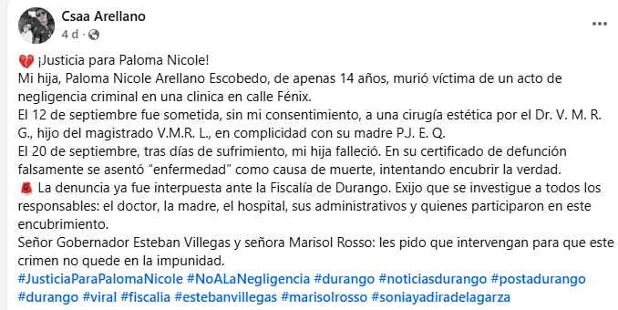  Facebook/ Csaa Arellano
