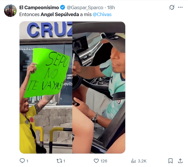 El encuentro con fanáticos se transformó en una súplica colectiva. X / @Gaspar_Sparco El encuentro con fanáticos se transformó en una súplica colectiva. X / @Gaspar_Sparco