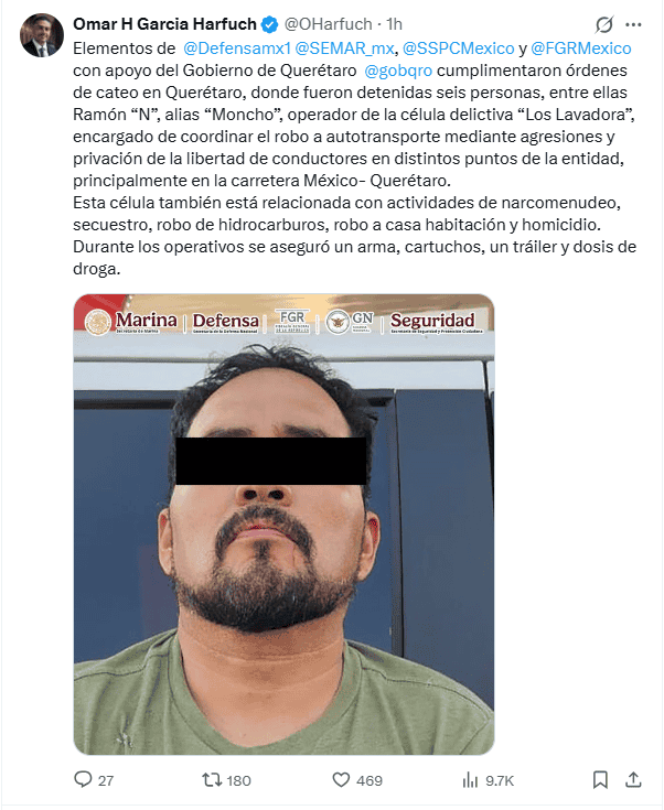  Publicación de la detención del 