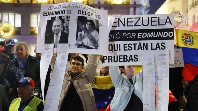 Una protesta en julio de 2024 de la oposición reclamando el reconocimiento de los resultados electorales.