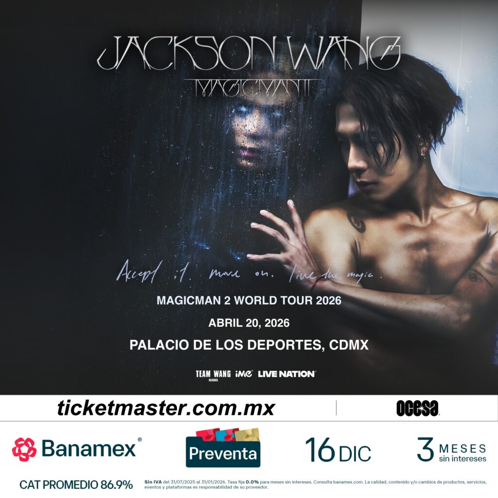 Póster del concierto de Jackson Wang en CDMX.