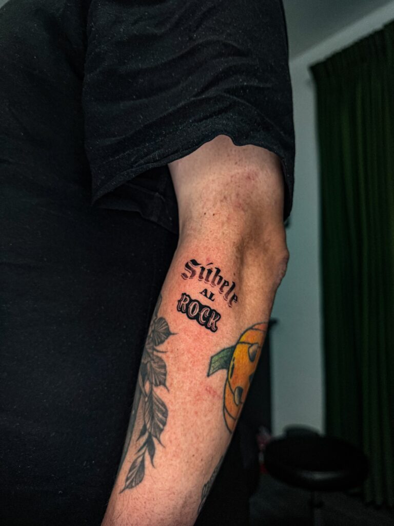 Tatuaje de la frase