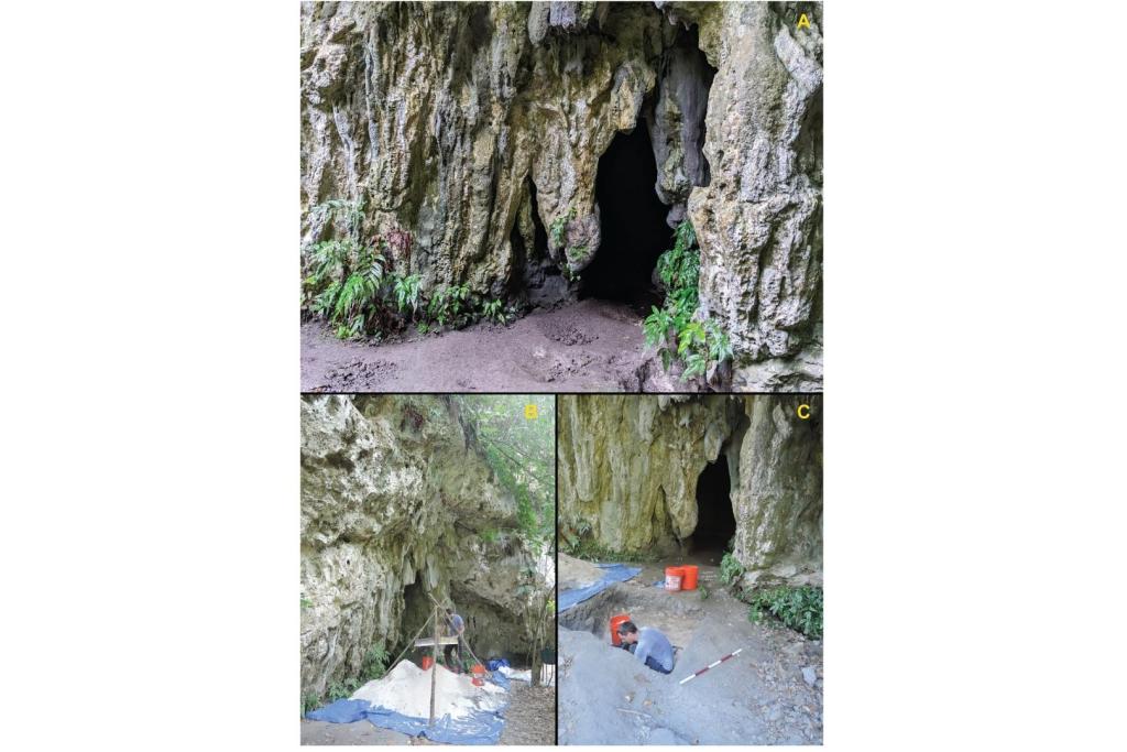 Cueva de la playa de Ritidian, situada en el norte de Guam