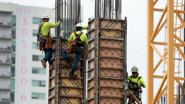 Trabajadores de la construcción.