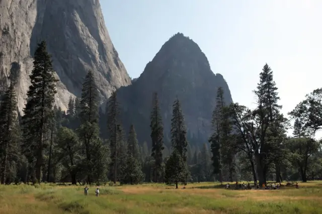 Montañas de roca del Parque Nacional de Yosemite