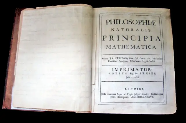 Primera edición de Principia.