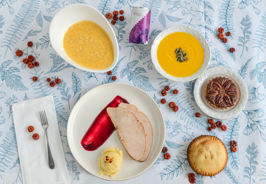 Cena de Thanksgiving de Buñuelo.