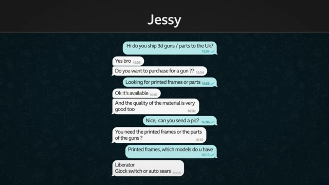 Un intercambio de mensajes titulado