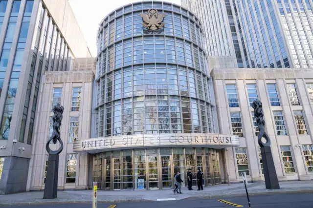 Fachada de la corte federal de Brooklyn en Nueva York