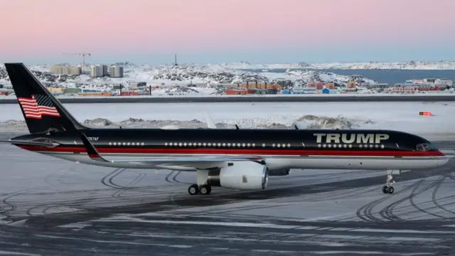 Avión de Trump en Groenlandia