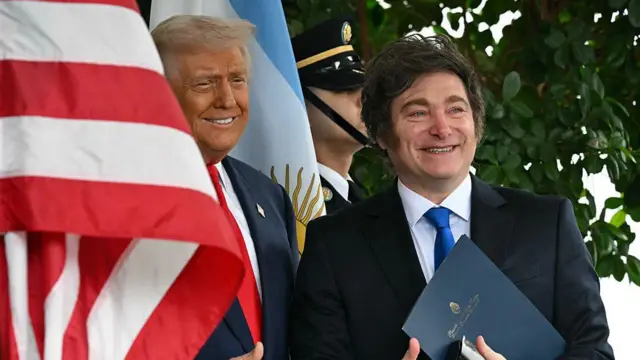 Donald Trump y Javier Milei. 