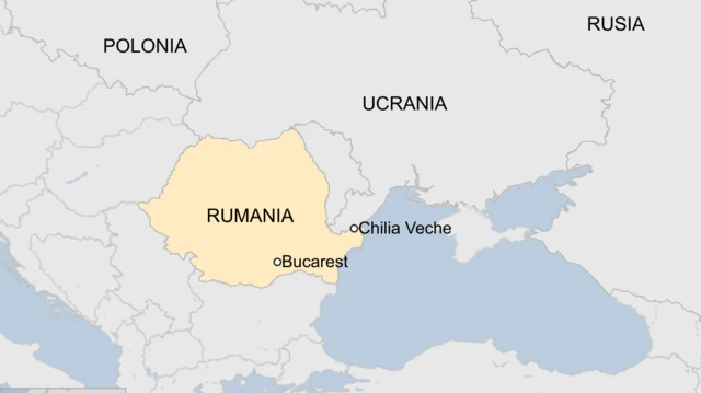 Mapa del este de Europa.