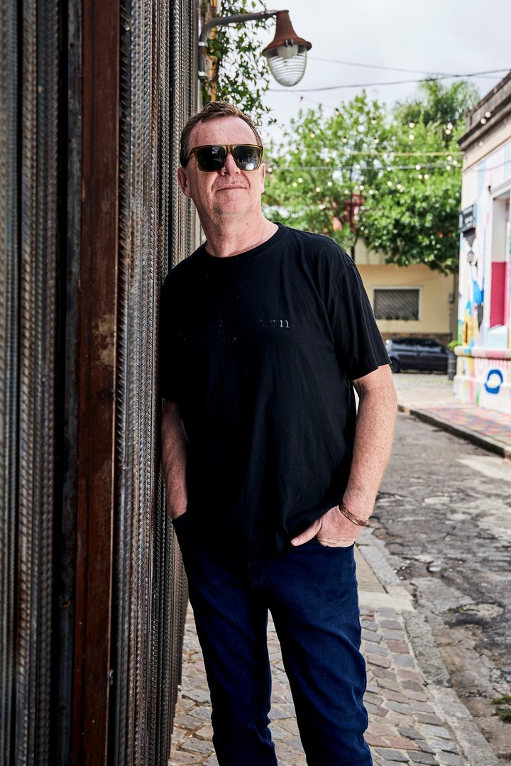 Nick Warren, en las calles de Buenos Aires.