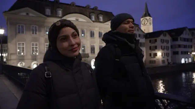 Dayana y Luis en Zúrichh. 