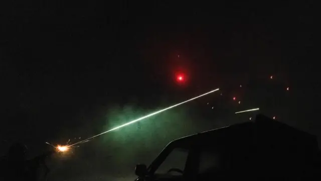 Disparos en el frente de Ucrania