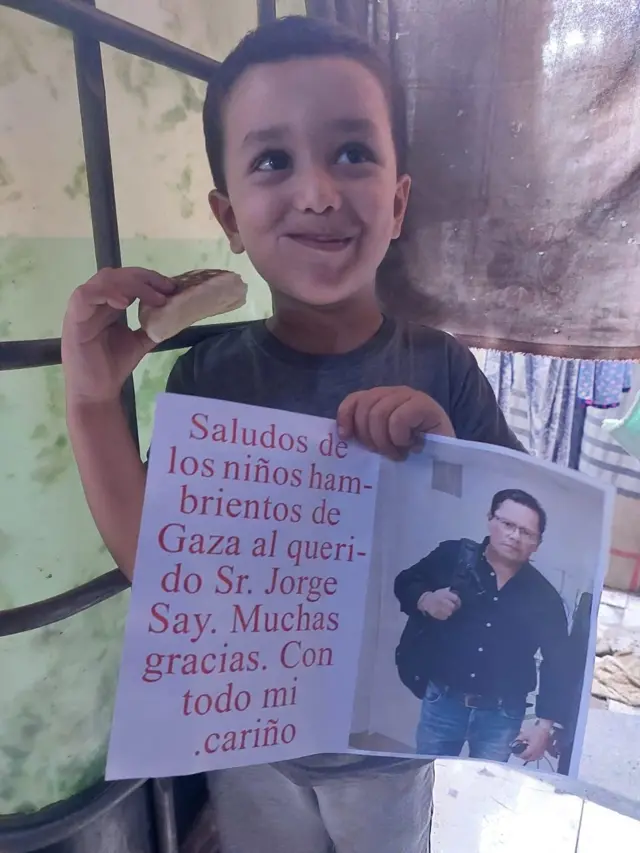 Foto de agradecimiento de 
